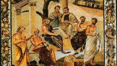 The Grove of Accademia, Plato. by Joshua Cristall, 1768-1847