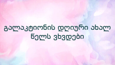 გალაკტიონის დღიური ახალ წელს ვხვდები