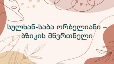 სულხან-საბა ორბელიანი – ბზიკის მწვრთნელი