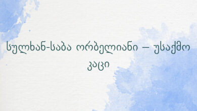 სულხან-საბა ორბელიანი – უსაქმო კაცი