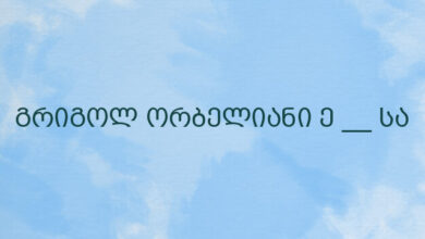 გრიგოლ ორბელიანი ე __ სა