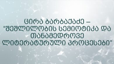 ცირა ბარბაქაძე – “შეშლილობის სემიოტიკა და თანამედროვე ლიტერატურული პროცესები”
