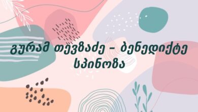 გურამ თევზაძე – ბენედიქტე სპინოზა