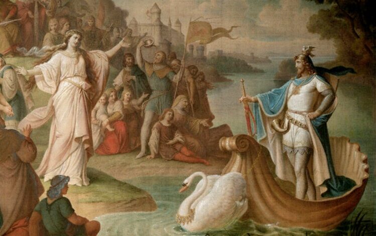 Arrival of Lohengrin in Antwerp by A. Von Heckel