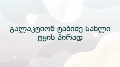 გალაკტიონ ტაბიძე სახლი ტყის პირად