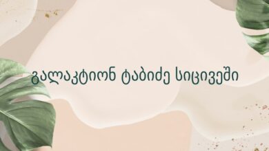 გალაკტიონ ტაბიძე სიცივეში