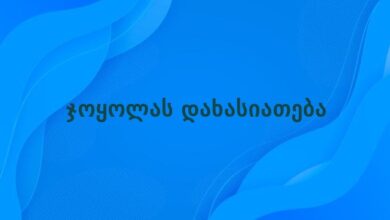 ჯოყოლას დახასიათება