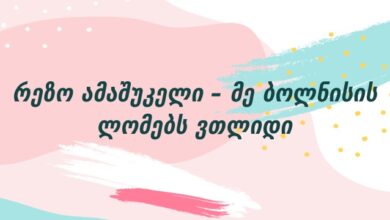 რეზო ამაშუკელი – მე ბოლნისის ლომებს ვთლიდი