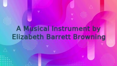 A Musical Instrument by Elizabeth Barrett Browning
