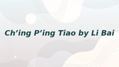Ch’ing P’ing Tiao by Li Bai