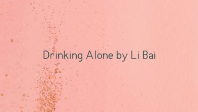 Drinking Alone by Li Bai