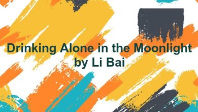 Drinking Alone in the Moonlight by Li Bai