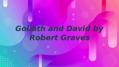 Goliath and David by Robert Graves
