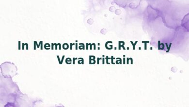 In Memoriam: G.R.Y.T. by Vera Brittain