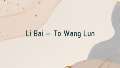 Li Bai – To Wang Lun