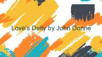 Love’s Deity by John Donne