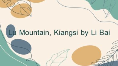 Lu Mountain, Kiangsi by Li Bai