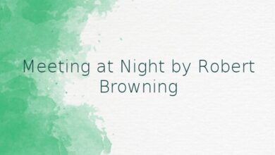 Meeting at Night by Robert Browning