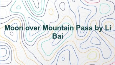 Moon over Mountain Pass by Li Bai