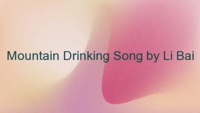 Mountain Drinking Song by Li Bai