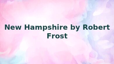 New Hampshire by Robert Frost