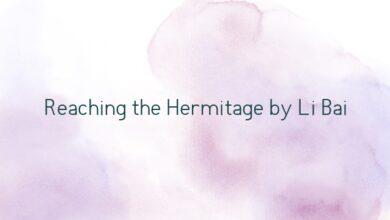 Reaching the Hermitage by Li Bai