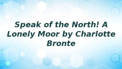 Speak of the North! A Lonely Moor by Charlotte Bronte