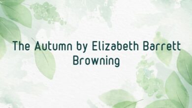 The Autumn by Elizabeth Barrett Browning