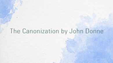The Canonization by John Donne