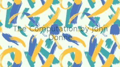The Computation by John Donne