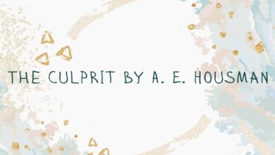 The Culprit by A. E. Housman