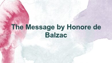 The Message by Honore de Balzac