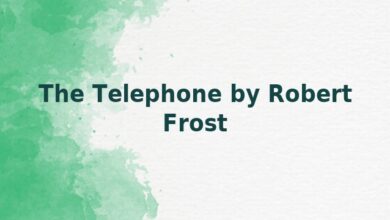 The Telephone by Robert Frost