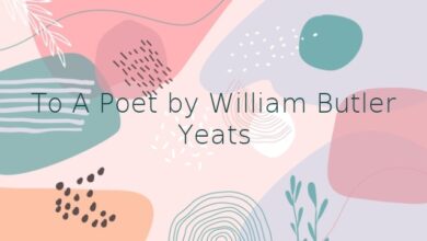 To A Poet by William Butler Yeats