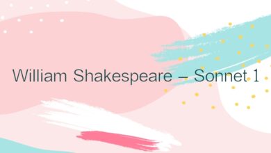 William Shakespeare – Sonnet 1