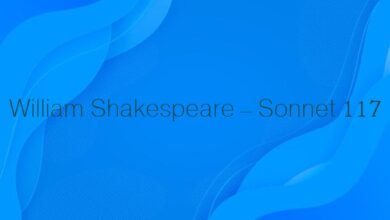 William Shakespeare – Sonnet 117