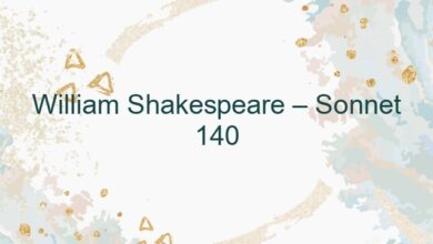 William Shakespeare – Sonnet 140