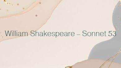 William Shakespeare – Sonnet 53