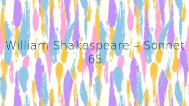 William Shakespeare – Sonnet 65