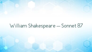 William Shakespeare – Sonnet 87