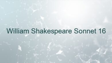 William Shakespeare Sonnet 16