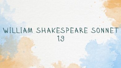 William Shakespeare Sonnet 19