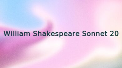 William Shakespeare Sonnet 20