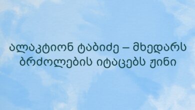 ალაკტიონ ტაბიძე – მხედარს ბრძოლების იტაცებს ჟინი