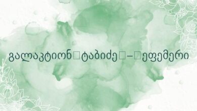 გალაკტიონ ტაბიძე – ეფემერი