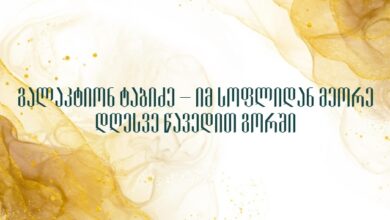 გალაკტიონ ტაბიძე – იმ სოფლიდან მეორე დღესვე წავედით გორში