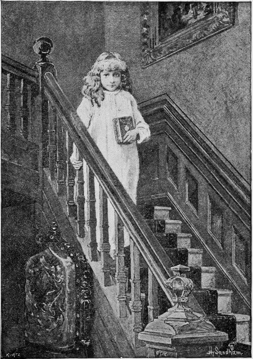 Editha's Burglar, Editha on staircase