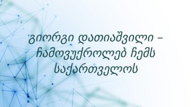 გიორგი დათიაშვილი – ჩამოვუქროლებ ჩემს საქართველოს