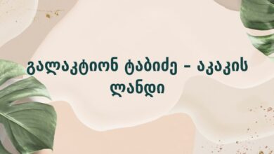 გალაკტიონ ტაბიძე – აკაკის ლანდი