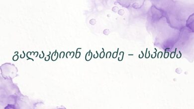 გალაკტიონ ტაბიძე – ასპინძა